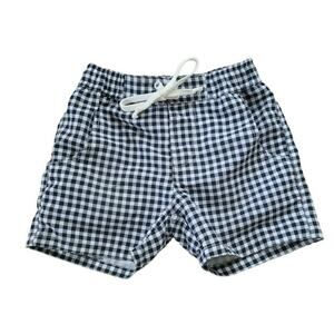 Wildling | Black Gingham Swim Shorts  |2 years
